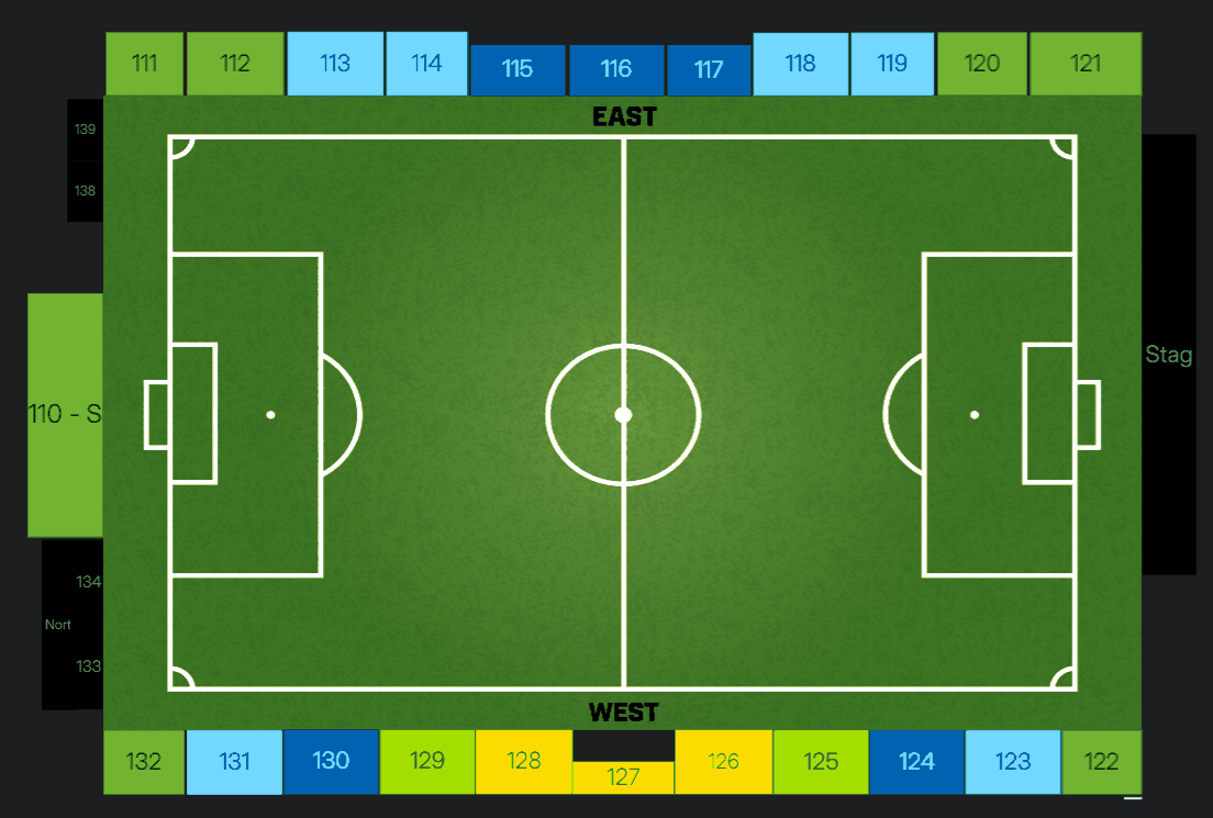 Sample seat map figure